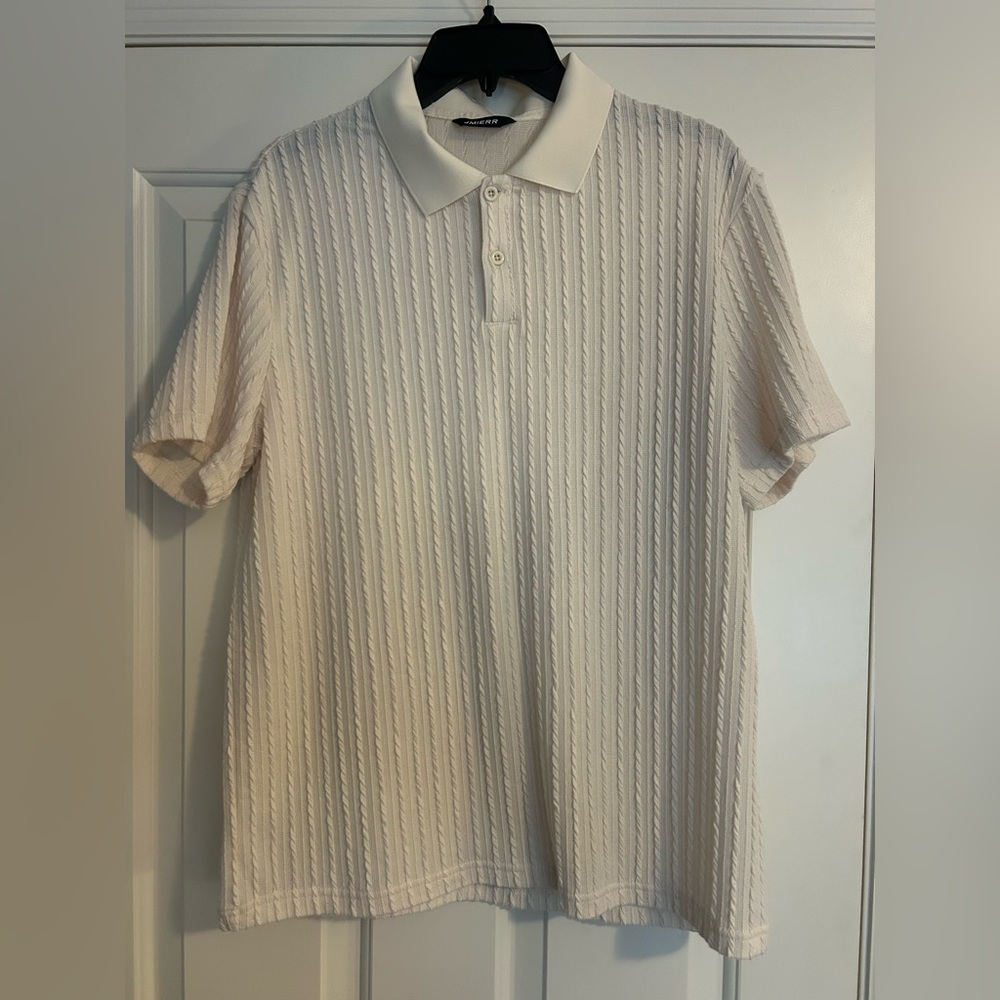 Classic Cream Polo Shirt for Men
